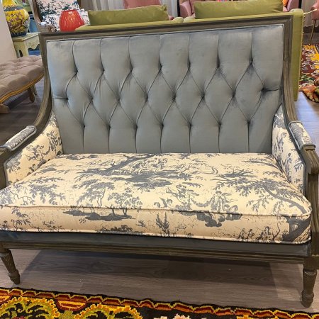 White and Blue Sofa Set -SF13