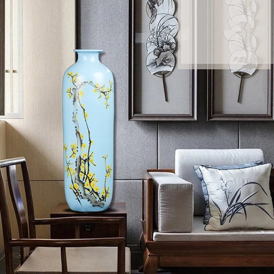 Chinese Ceramics Hand-painted Floor Large Countertop Vase - 156 - Image 7