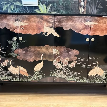 Artisan Hand Painted Cabinet